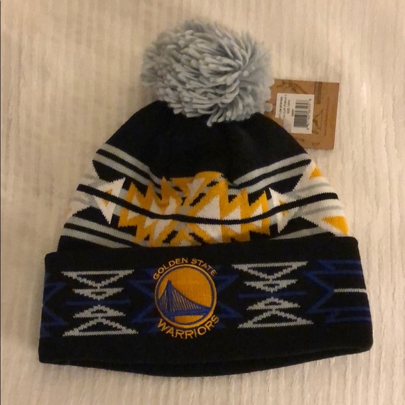 Warriors beanie w/pom - Picture 1 of 1